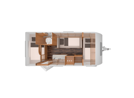 Knaus Sport 500 QDK lakókocsi - Tervrajz