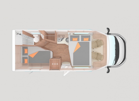 Weinsberg Carasuite 650 MF Lakóautó - Tervrajz